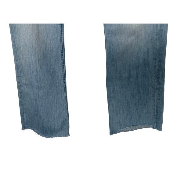 Mother Womens The Tripper Ankle Fray Hem Island Time Button Fly Stretch Jeans 27 - Picture 9 of 16